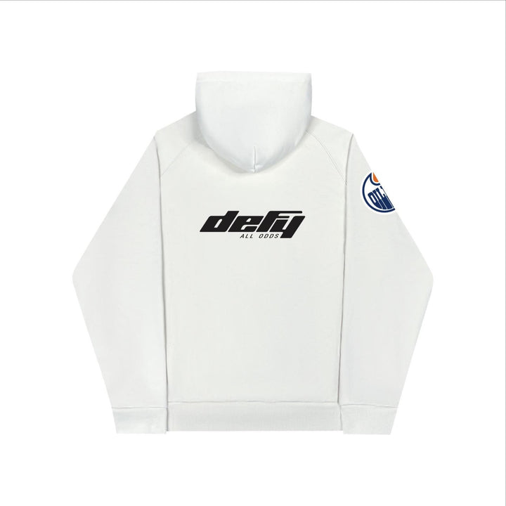 Edmonton Oilers DEFY White Hoodie