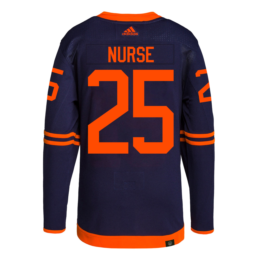 Darnell Nurse Edmonton Oilers adidas Primegreen Authentic Navy Alternate Jersey