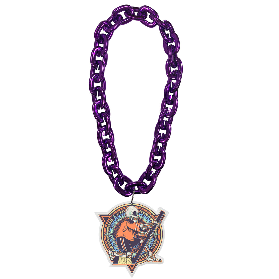 Edmonton Oilers Dia de los Muertos (Day of the Dead) Fan Chain Necklace