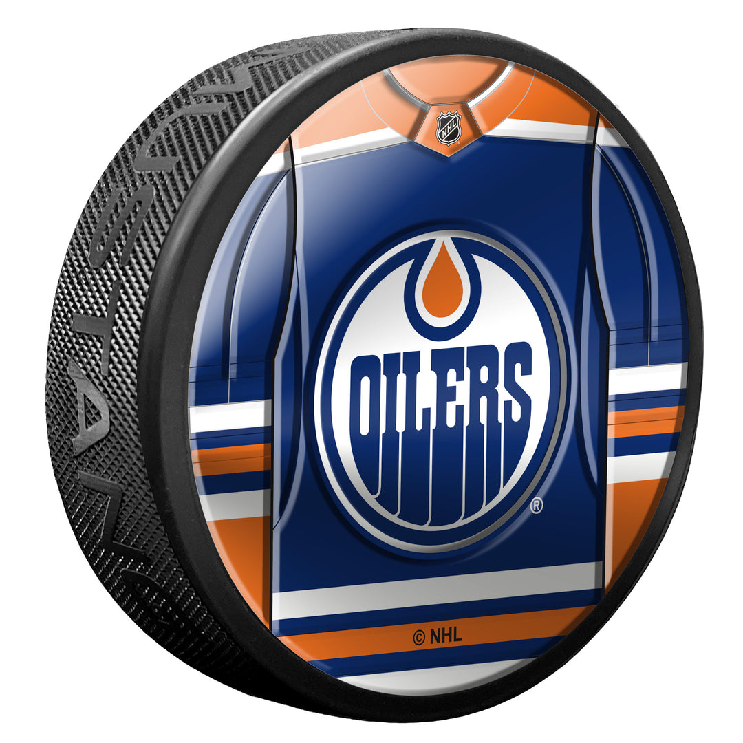 Edmonton Oilers Dynamic Jersey Puck