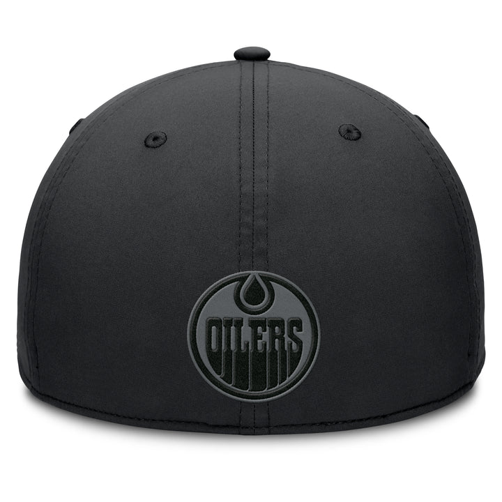 Edmonton Oilers Fanatics Black 2025-26 Authentic Pro Road 4 Flex Hat