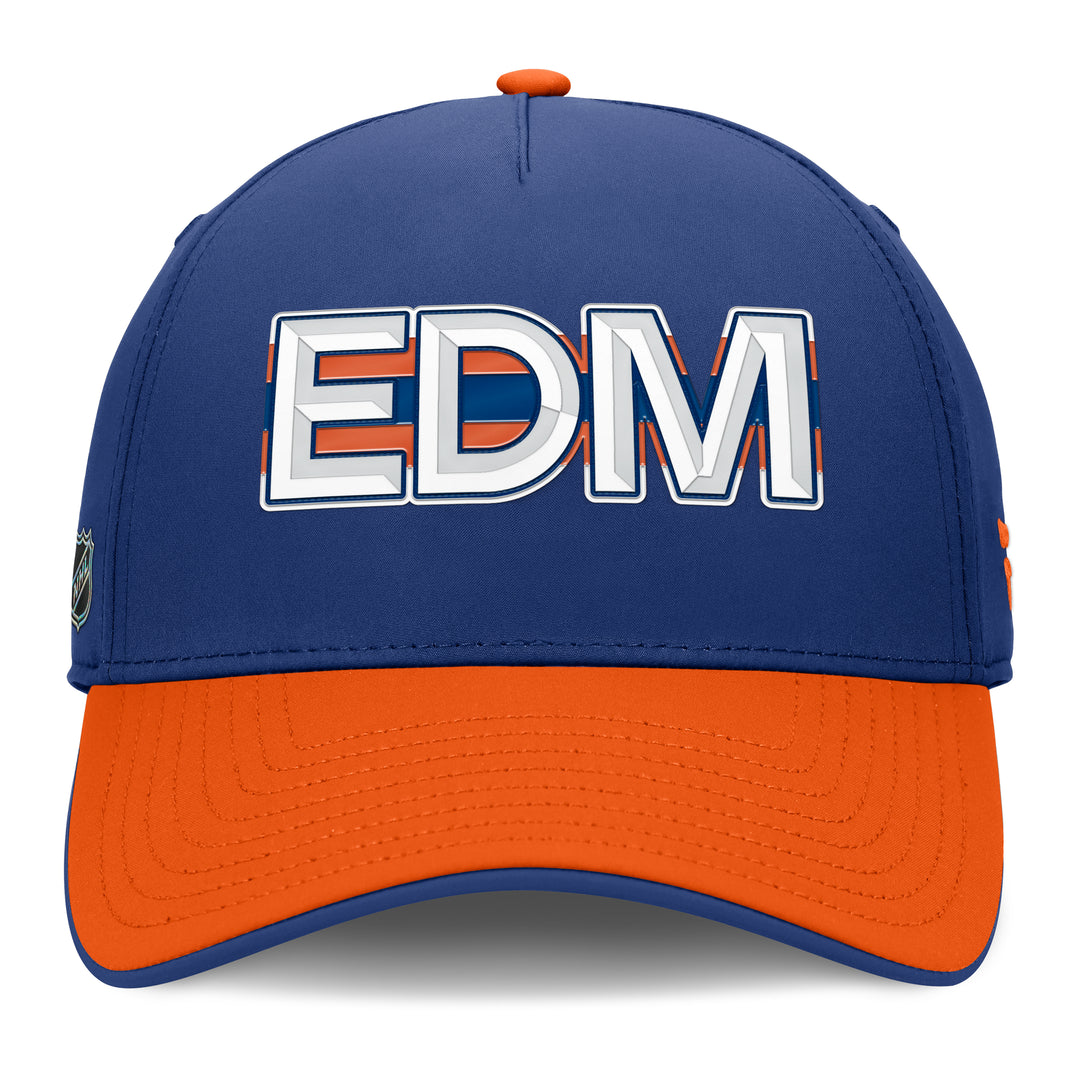 Edmonton Oilers Fanatics Blue 2025-26 Authentic Pro Rink 9 Flex Hat