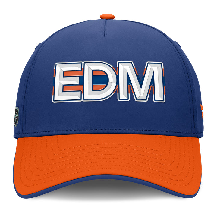 Edmonton Oilers Fanatics Blue 2025-26 Authentic Pro Rink 9 Flex Hat