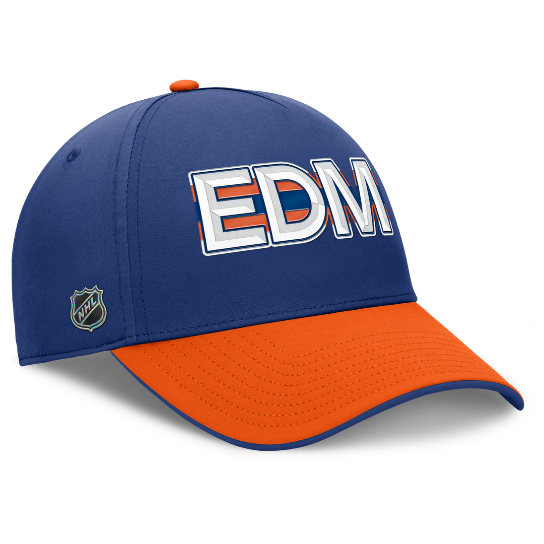 Edmonton Oilers Fanatics Blue 2025-26 Authentic Pro Rink 9 Flex Hat