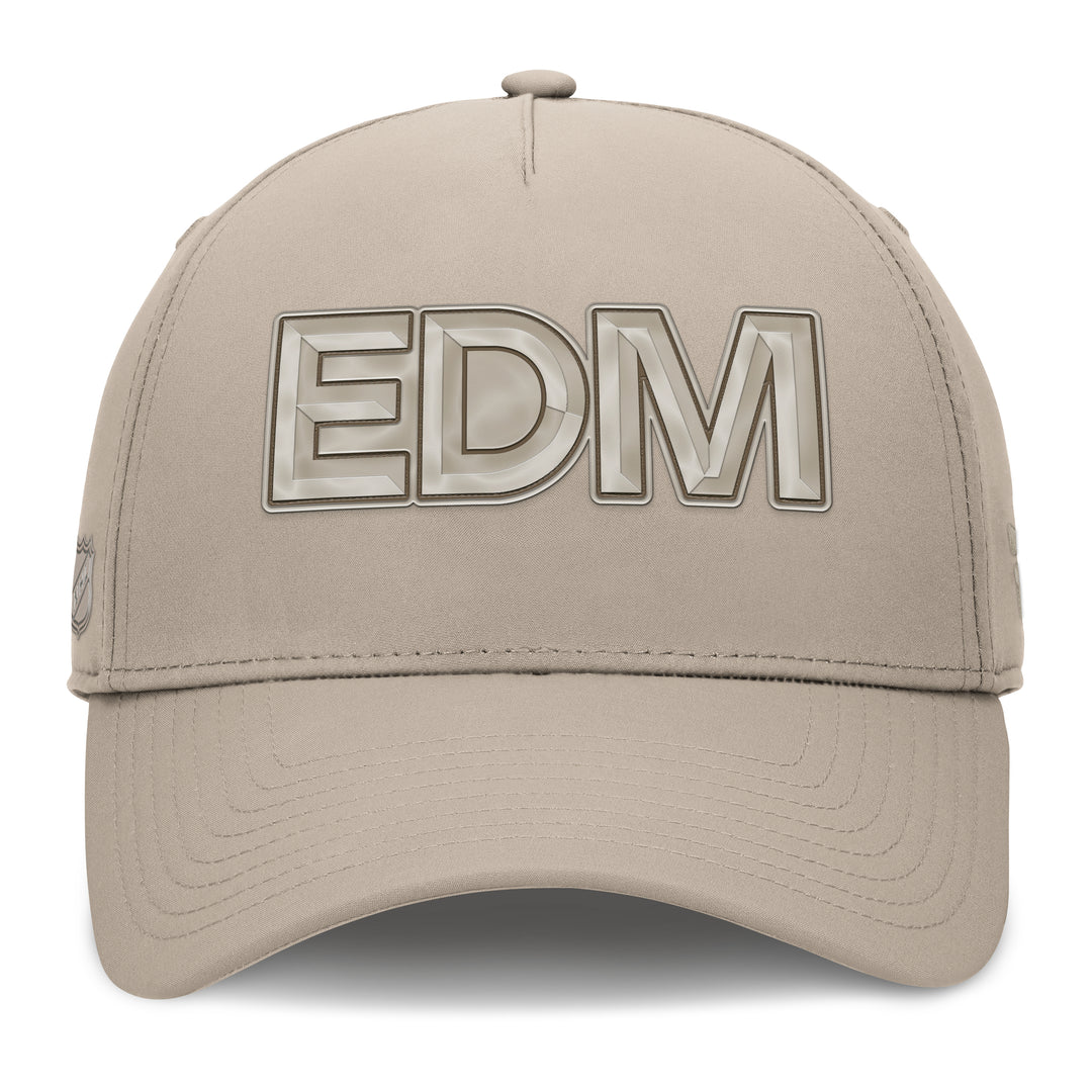 Edmonton Oilers Fanatics Cream 2025-26 Authentic Pro Road 4 Flex Hat