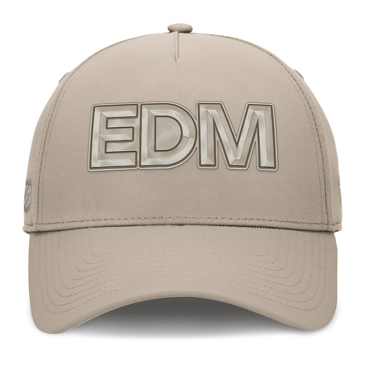 Edmonton Oilers Fanatics Cream 2025-26 Authentic Pro Road 4 Flex Hat