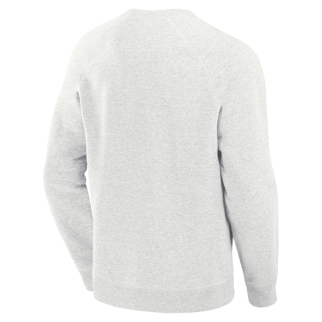 Edmonton Oilers Fanatics Heritage Banner Grey Crewneck Sweatshirt