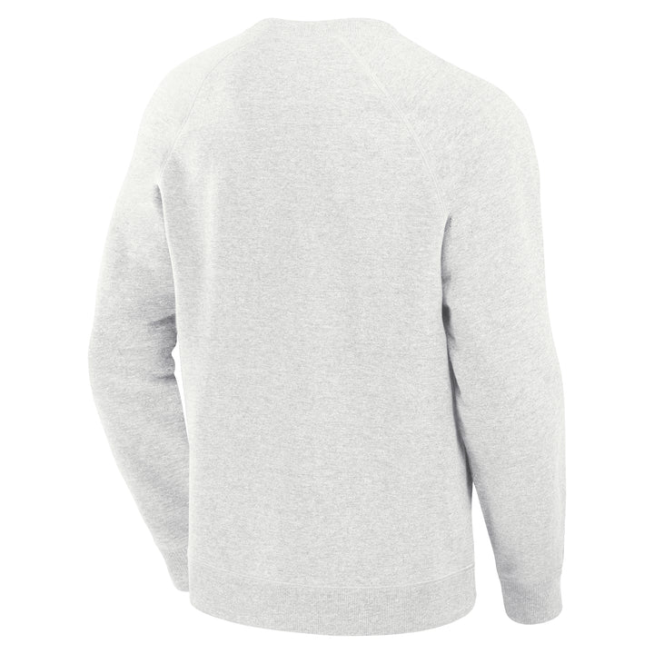 Edmonton Oilers Fanatics Heritage Banner Grey Crewneck Sweatshirt