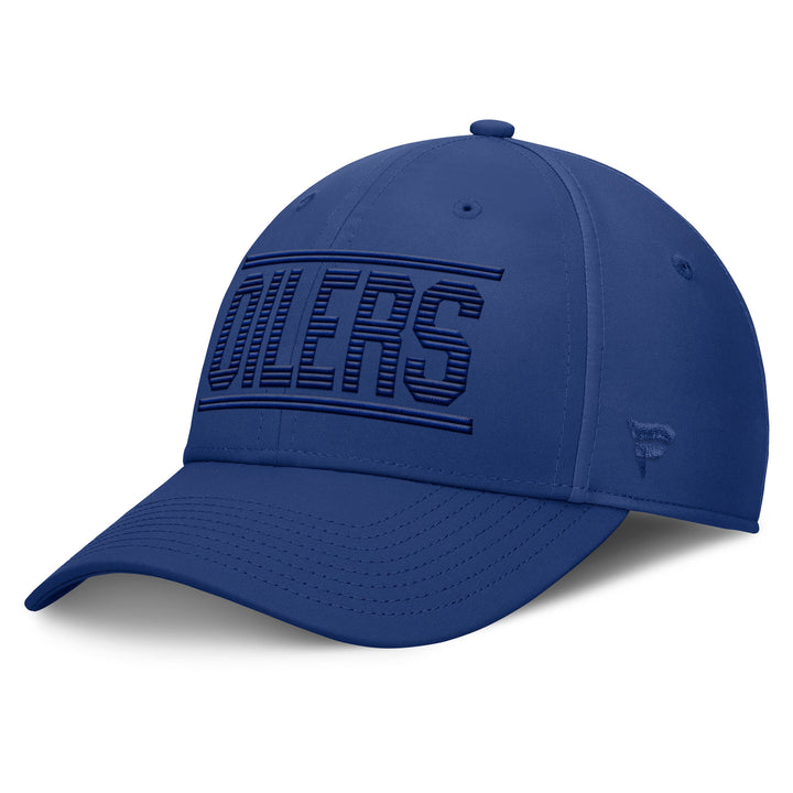 Edmonton Oilers Fanatics Monochrome Undercover Blue Flex Fit Hat