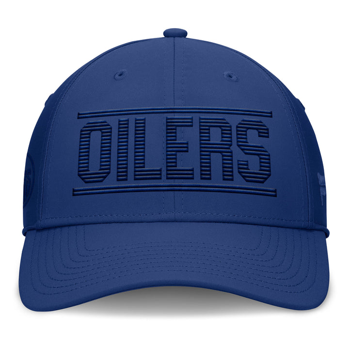 Edmonton Oilers Fanatics Monochrome Undercover Blue Flex Fit Hat