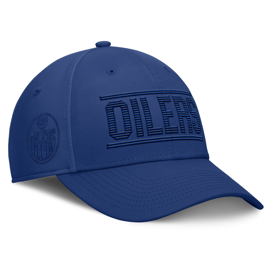 Edmonton Oilers Fanatics Monochrome Undercover Blue Flex Fit Hat