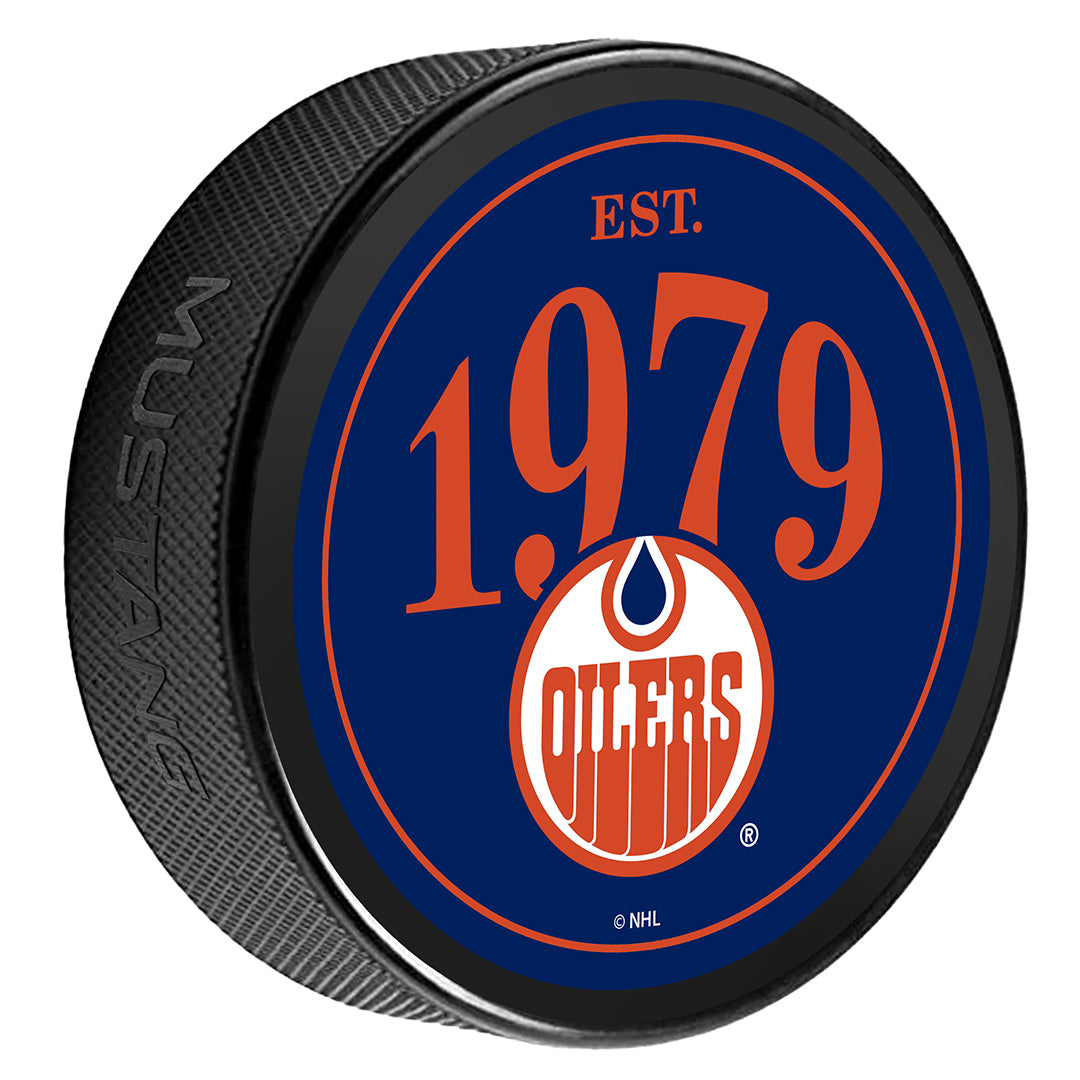 Edmonton Oilers Founding Years Puck