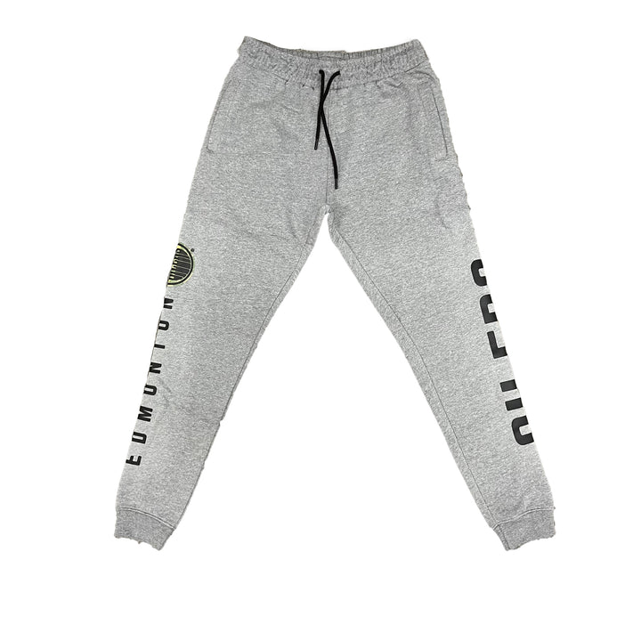 Edmonton Oilers Mitchell & Ness Ghost Camo Grey Joggers/Pants