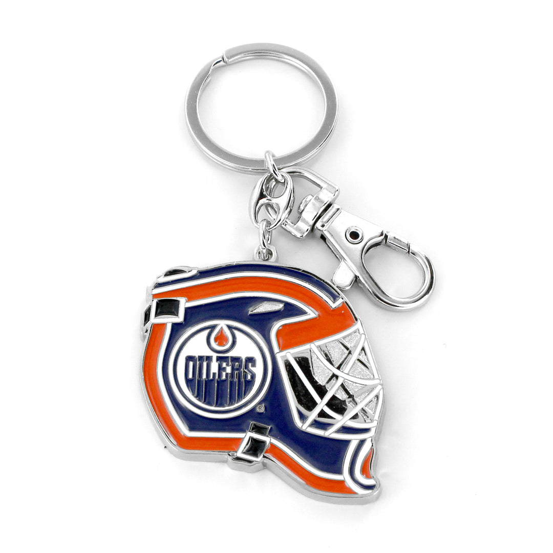 Edmonton Oilers Goalie Hockey Helmet Heavyweight Keychain