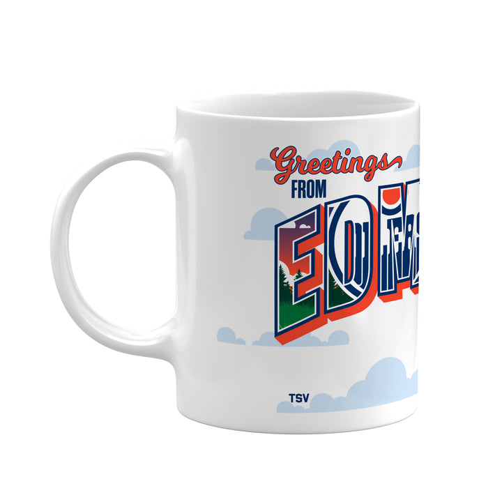 Edmonton Oilers Greetings From Edmonton 11 oz Sublimated Coffee Mug