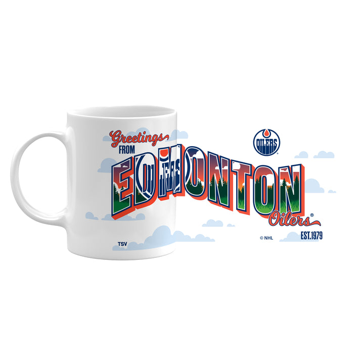 Edmonton Oilers Greetings From Edmonton 11 oz Sublimated Coffee Mug