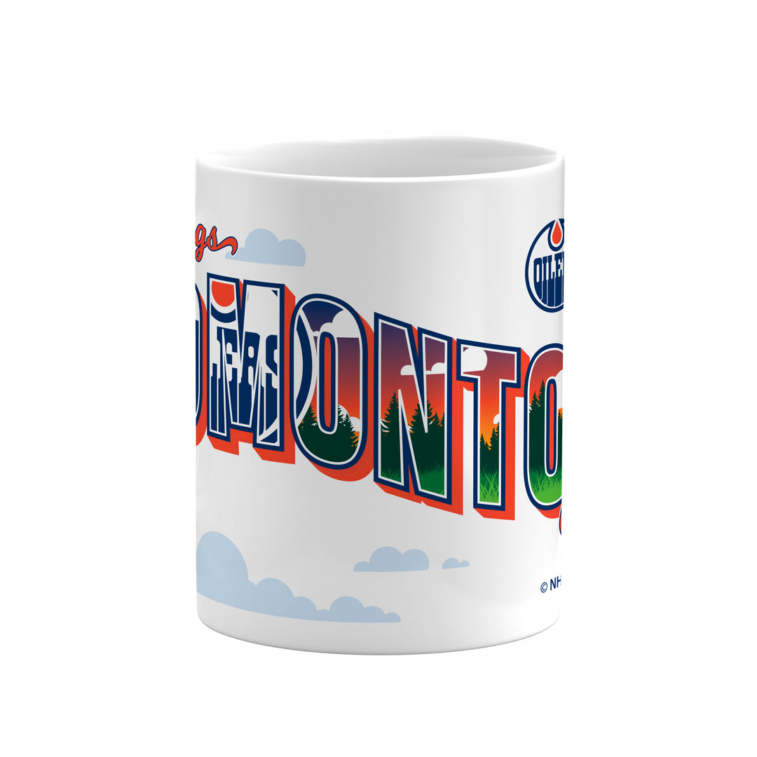 Edmonton Oilers Greetings From Edmonton 11 oz Sublimated Coffee Mug