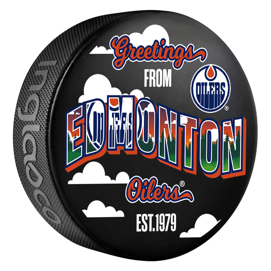 Edmonton Oilers Greetings From Edmonton Puck