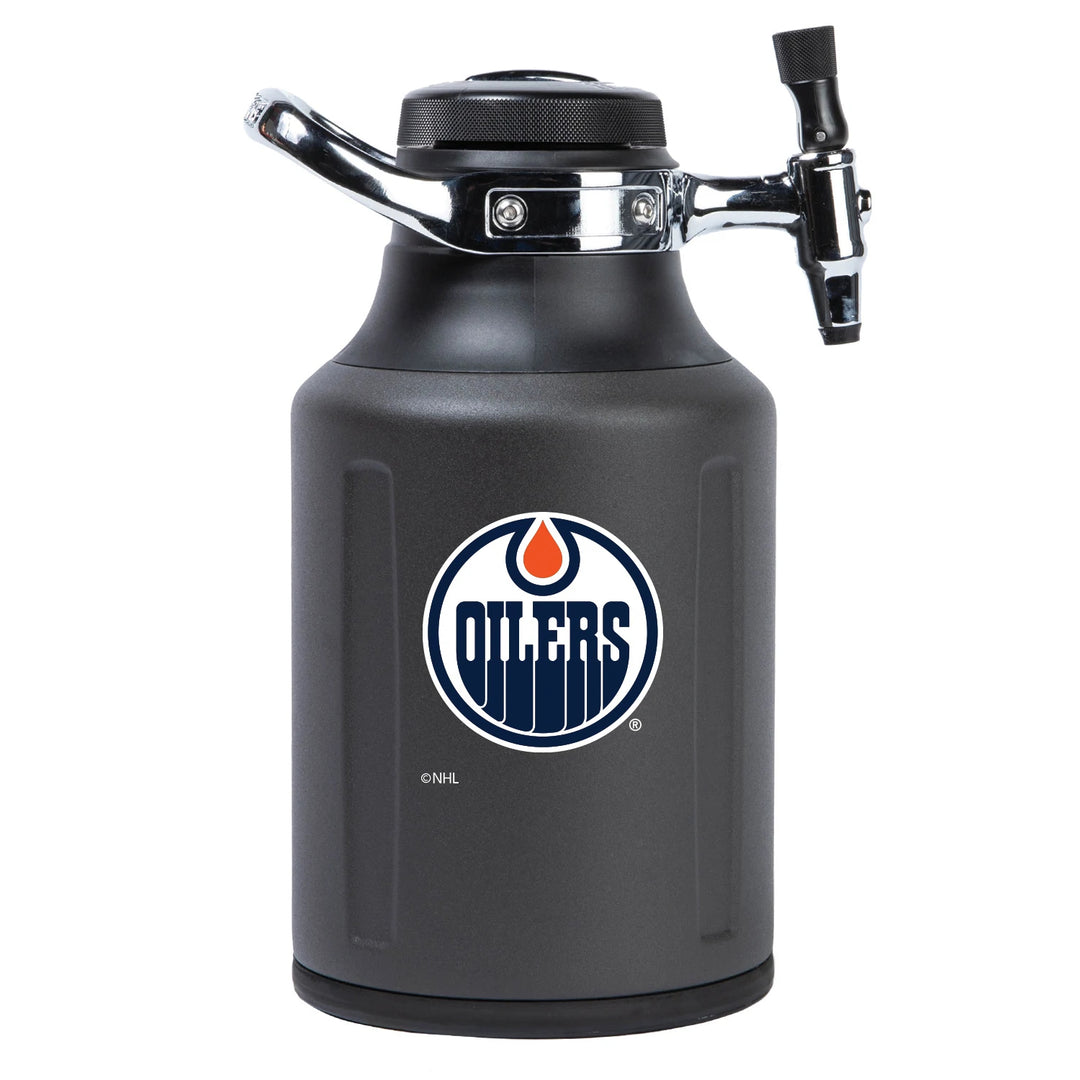 Edmonton Oilers Grey uKeg 128oz Carbonated Beverage Dispenser/Growler