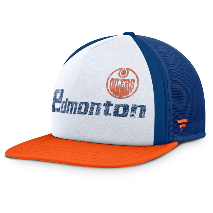 Edmonton Oilers Heritage Shootout White Snapback Hat