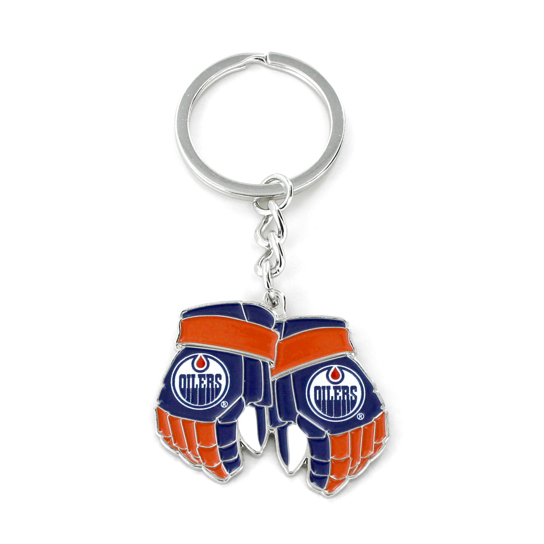 Edmonton Oilers Hockey Gloves Keychain