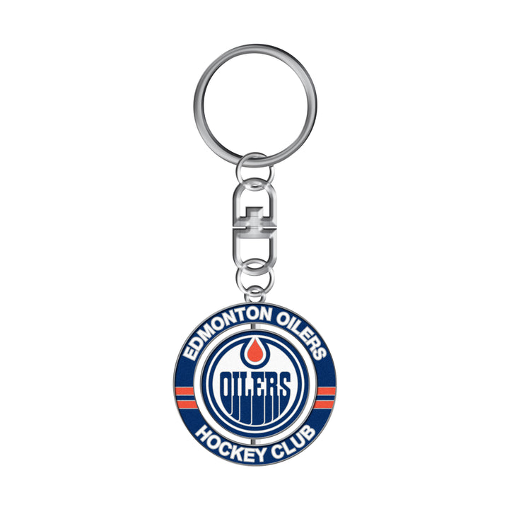 Edmonton Oilers Home Logo Spinner Keychain