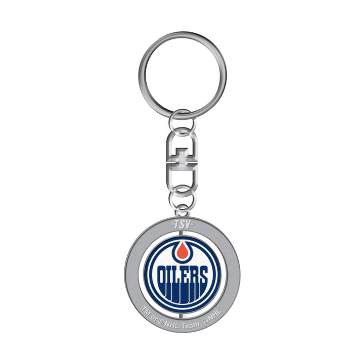 Edmonton Oilers Home Logo Spinner Keychain