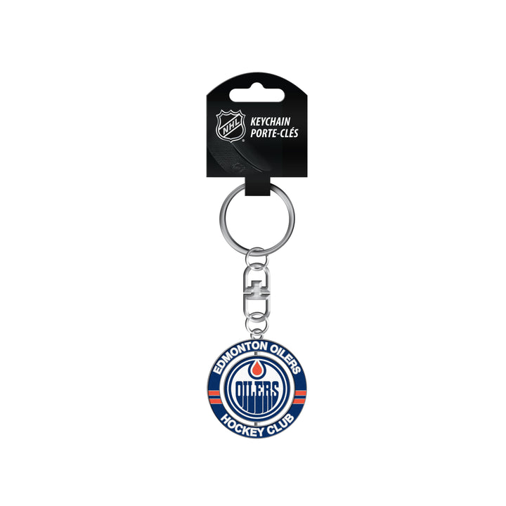 Edmonton Oilers Home Logo Spinner Keychain