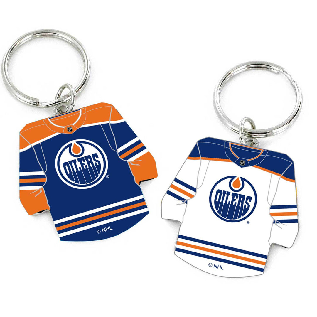 Edmonton Oilers Home & Away Jersey Reversible Keychain