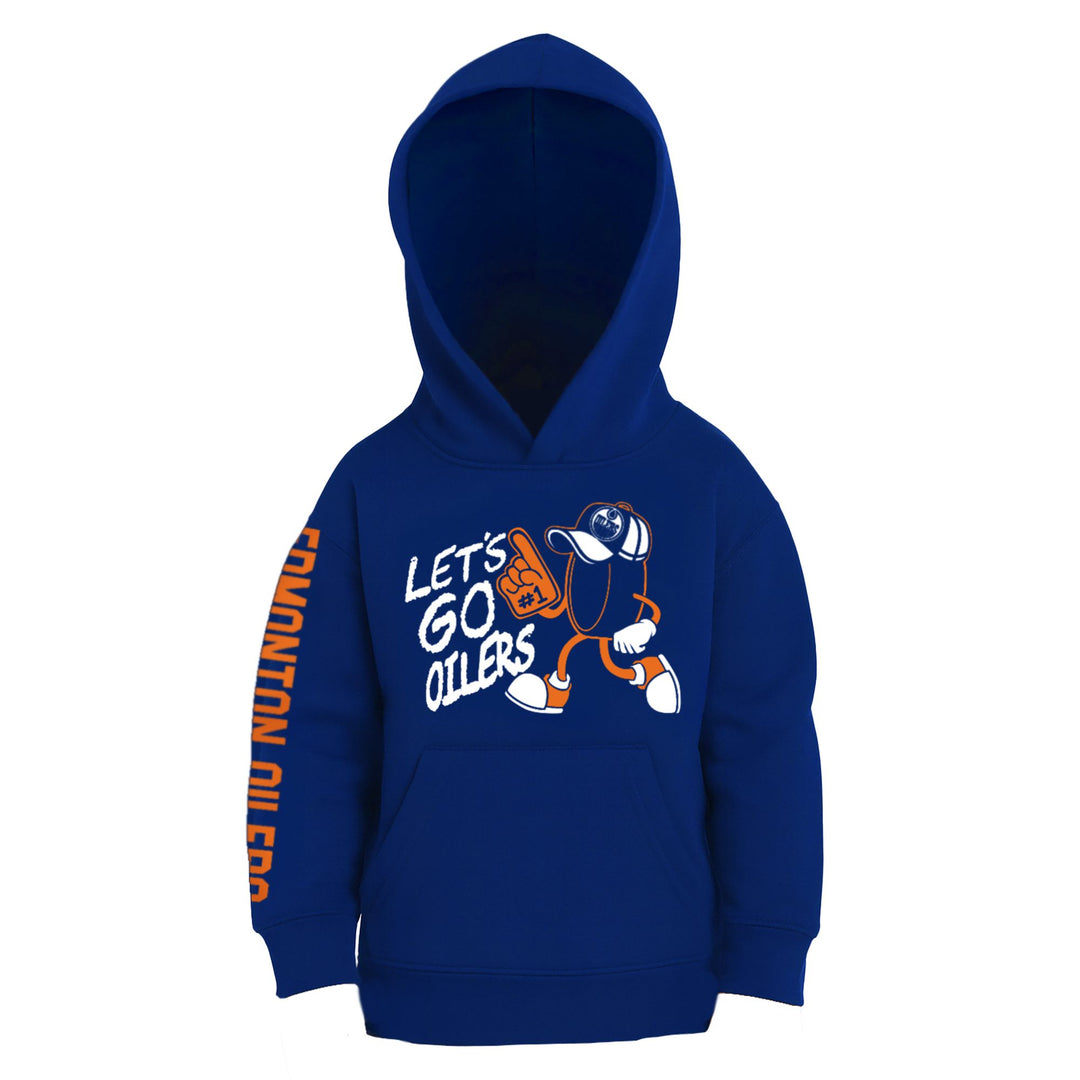 Edmonton Oilers Infant Authentics Royal Pullover Hoodie