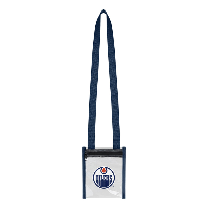 Edmonton Oilers Logo Clear Crossbody Tote Bag