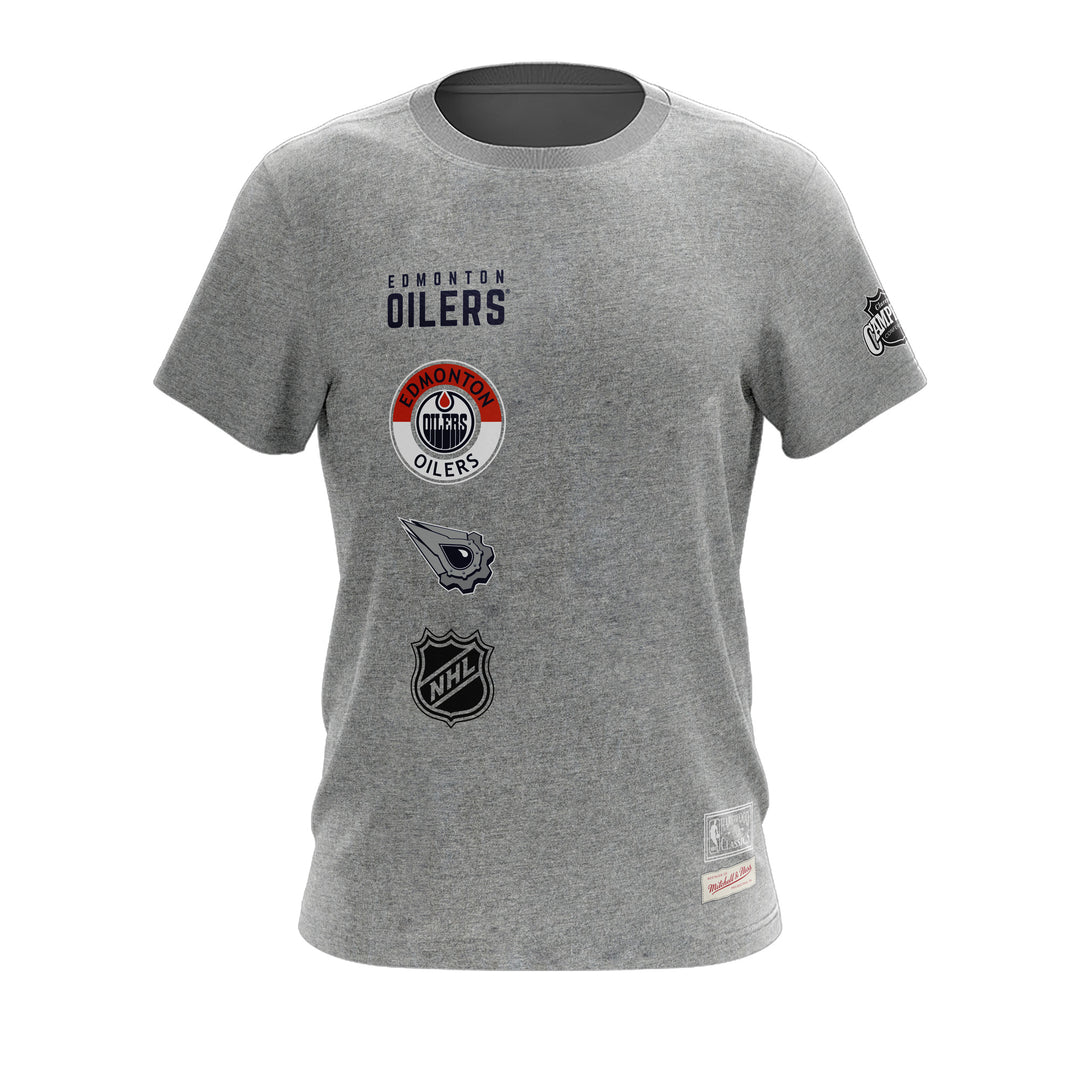 Edmonton Oilers Mitchell & Ness City Collection Grey T-Shirt