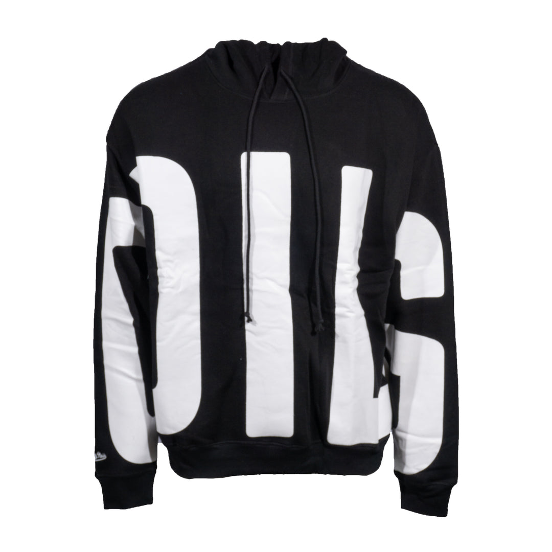 Edmonton Oilers Unisex Mitchell & Ness In Your Face Oversized Black Hoodie