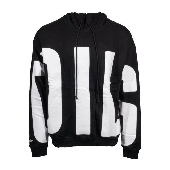 Edmonton Oilers Unisex Mitchell & Ness In Your Face Oversized Black Hoodie