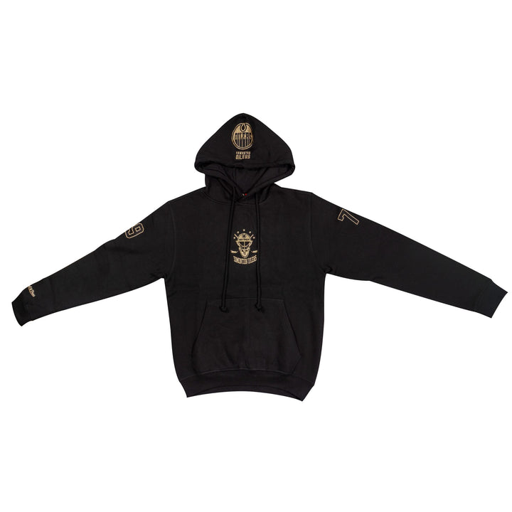 Edmonton Oilers Mitchell & Ness Golden Egg Black Hoodie