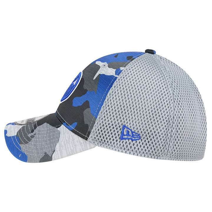 Edmonton Oilers New Era Blue & Grey Camo 39THIRTY Flex Hat