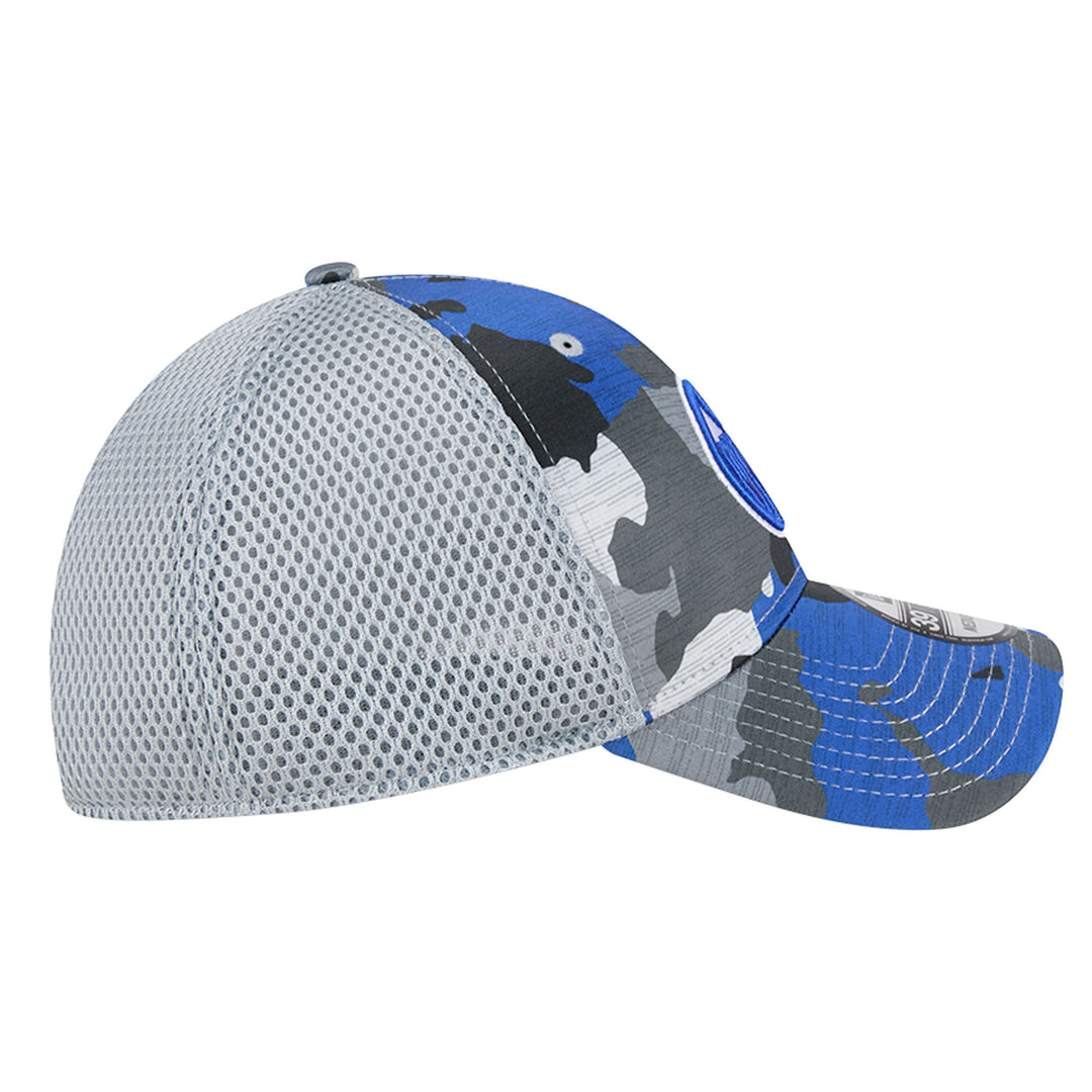 Edmonton Oilers New Era Blue & Grey Camo 39THIRTY Flex Hat