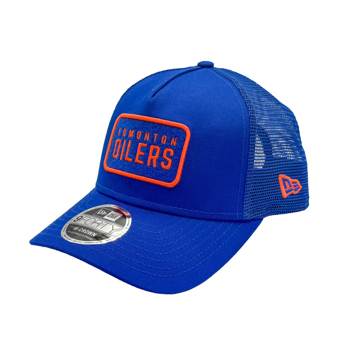 Edmonton Oilers New Era 9FORTY A-Frame Blue Tonal Patch Snapback Hat