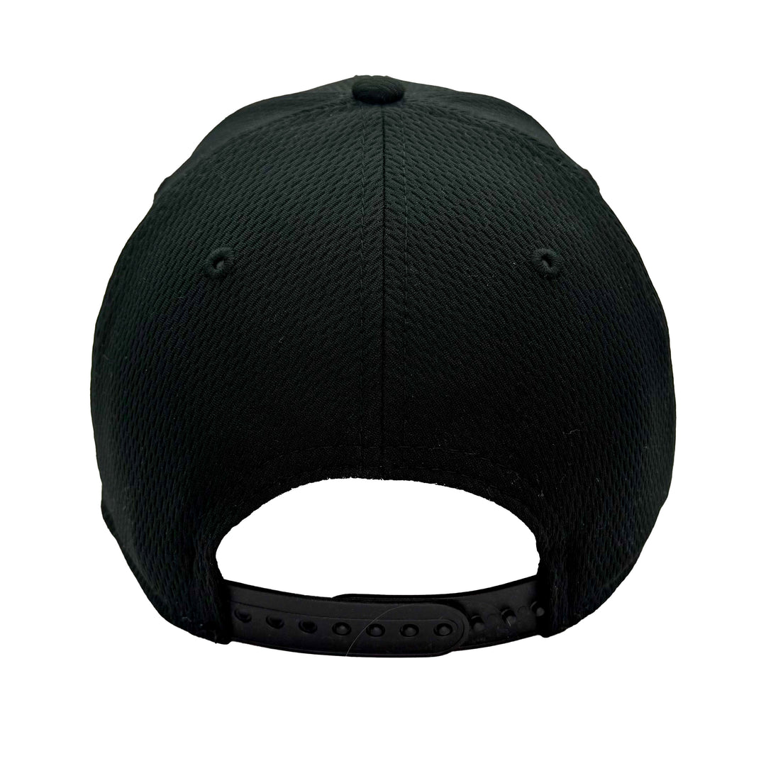 Edmonton Oilers New Era Black 9FORTY Stretch-Snap Adjustable Hat