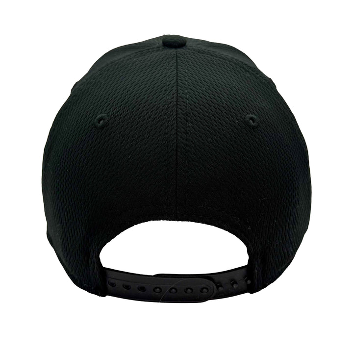 Edmonton Oilers New Era Black 9FORTY Stretch-Snap Adjustable Hat