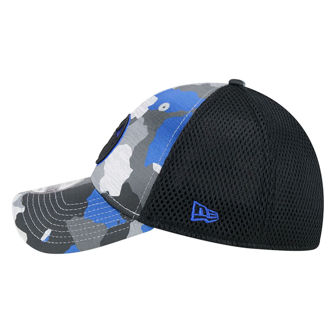 Edmonton Oilers New Era Blue & Black Camo 39THIRTY Flex Hat