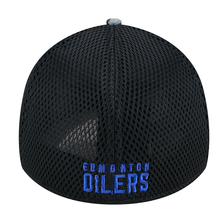 Edmonton Oilers New Era Blue & Black Camo 39THIRTY Flex Hat