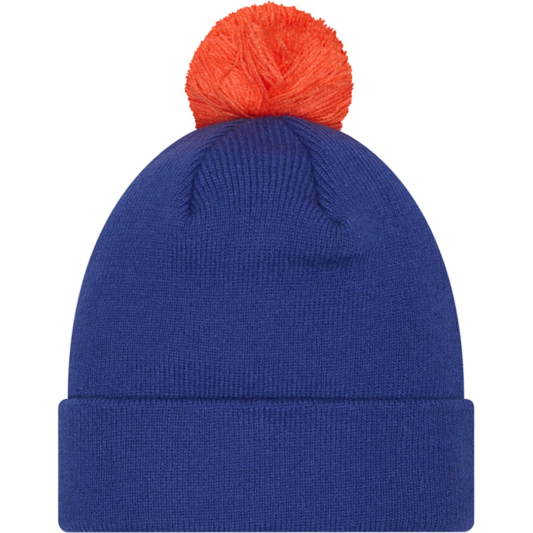 Edmonton Oilers New Era Blue Cuff Knit Toque w/ Pom