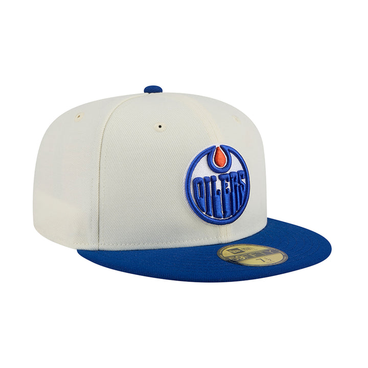 Edmonton Oilers New Era Chrome 59FIFTY Fitted Hat