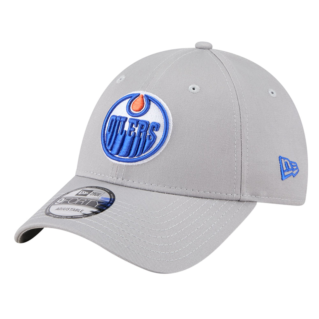 Edmonton Oilers New Era Grey 9FORTY Adjustable Hat