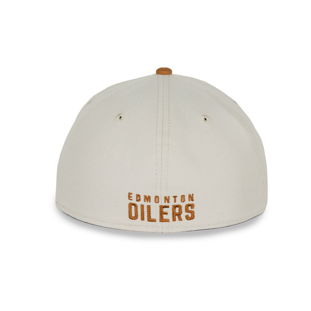 Edmonton Oilers New Era Grey & Brown Two-Tone Stone Color Pack 59FIFTY Fitted Hat