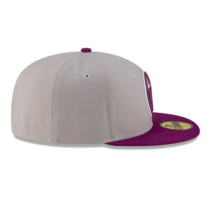 Edmonton Oilers New Era Purple & Grey Two-Tone Color Pack 59FIFTY Fitted Hat