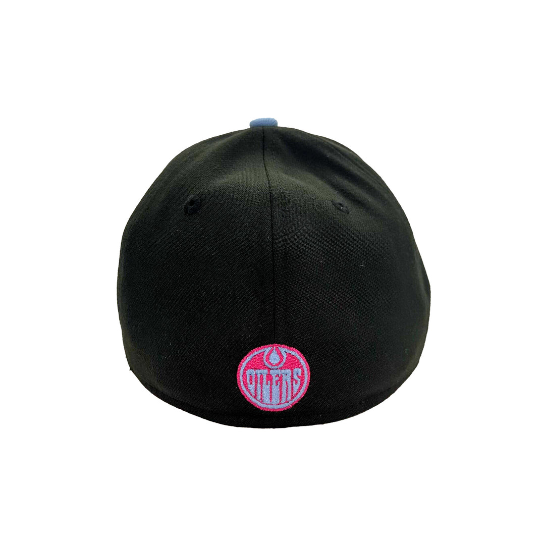 Edmonton Oilers New Era Black & Blue Sour Candy 39THIRTY Flex Hat