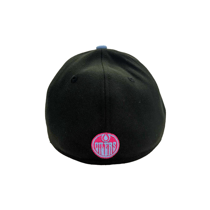 Edmonton Oilers New Era Black & Blue Sour Candy 39THIRTY Flex Hat