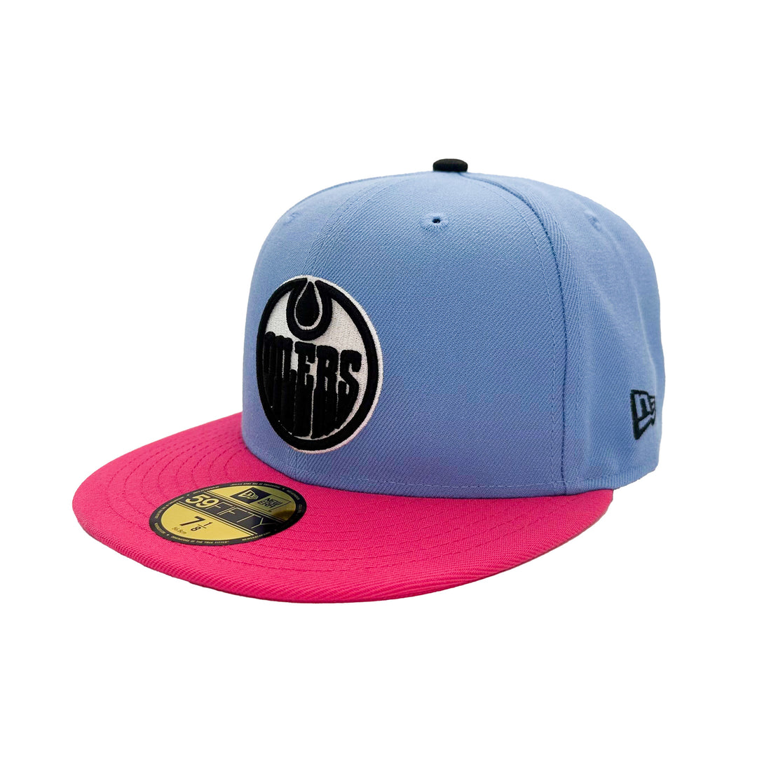 Edmonton Oilers New Era Sour Candy Blueberry 59FIFTY Fitted Hat